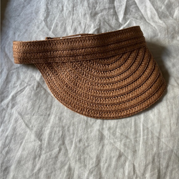 NWT Madewell Packable Braided Straw Visor - Picture 3 of 6